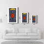 Wallity Pintura Decorativa de Vidrio Templado Multicolor 46 x 72 cm